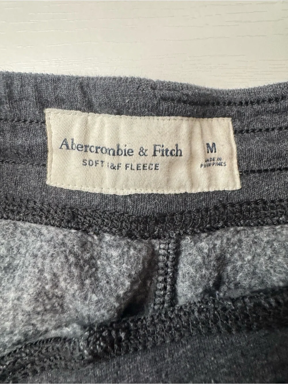 Abercrombie & Fitch Men's Dark Charcoal Gray Jogger Sweatpants